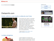 Tablet Screenshot of dietasinfo.com